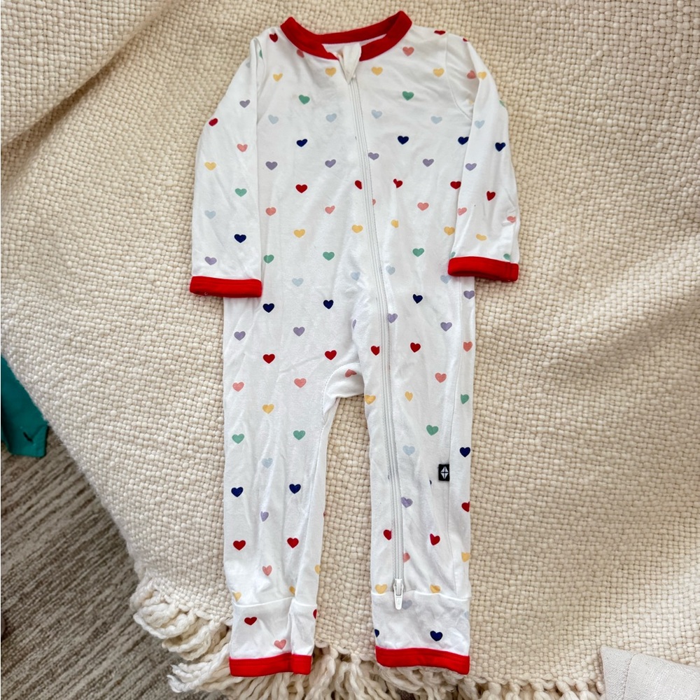 Kyte Baby Rainbow Heart Romper 3-6mo